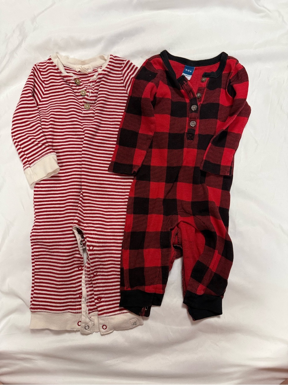Burt’s bees and old navy long sleeve Henley romper